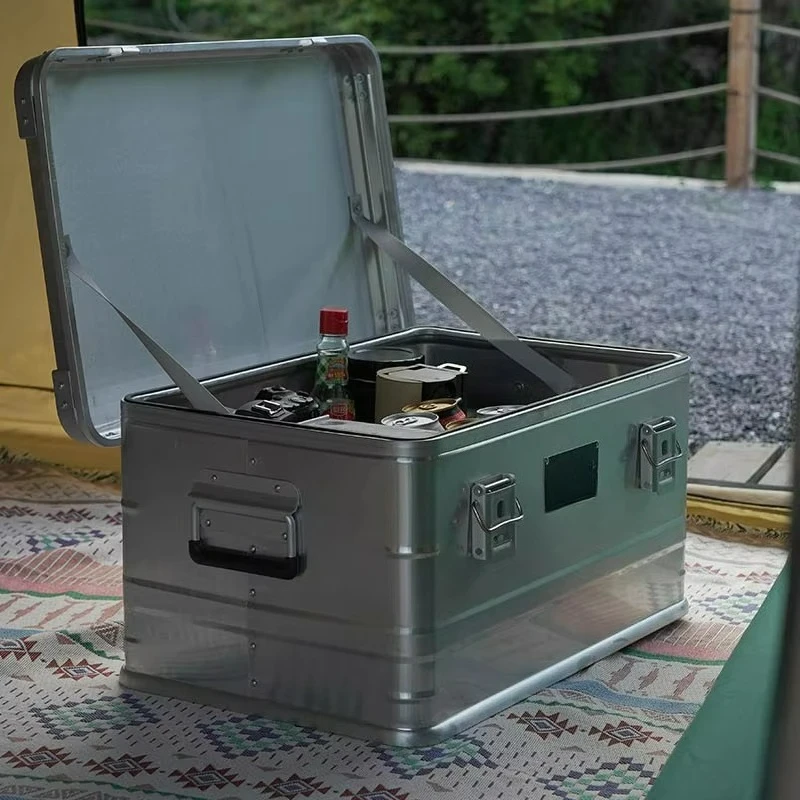 

30L Large Size Water Protective Transport Folding Colapsable Camping Outdoor Storage Aluminum Box Set