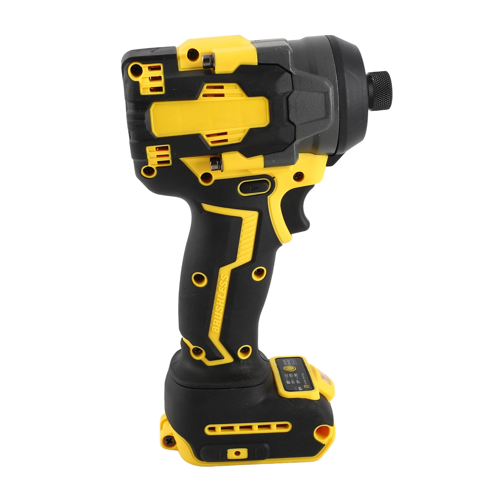 Rechargeable Cordless Screwdriver 3 Gears Adjutsable High Speed Brushless Electric Screwdriver with LED Light for DCB200 Battery