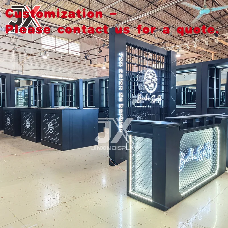 

custom.Factory Custom Beauty Hair Salon Shelf Display Cabinet Cosmetics Retail Store Showcase Shopping Mall Exhibition Furniture