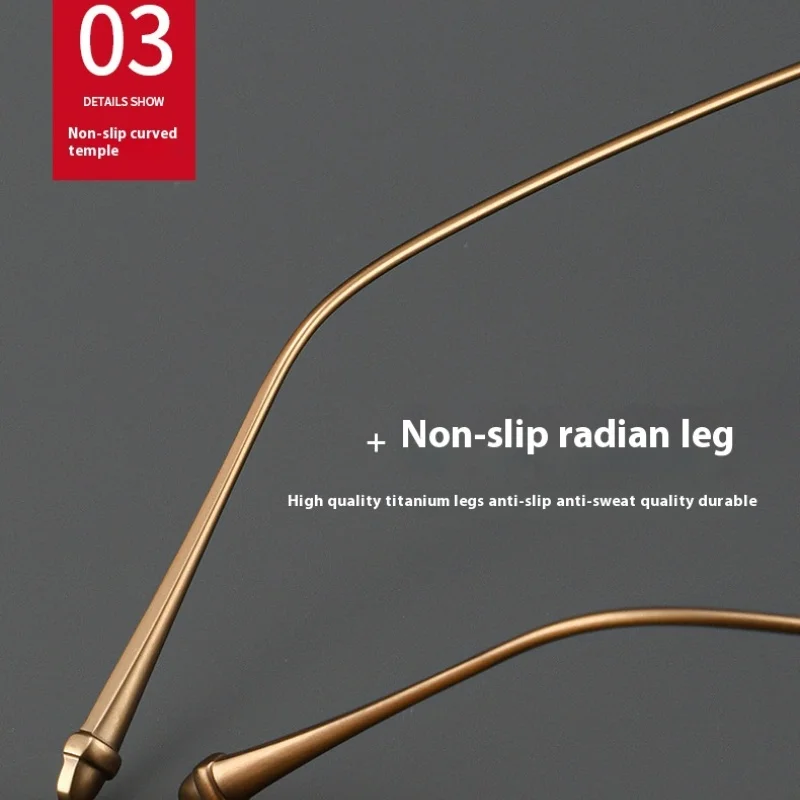 Gafas graduadas Retro talladas de alta calidad de titanio para hombres y mujeres con montura de gafas progresivas para miopía gafas ultraligeras