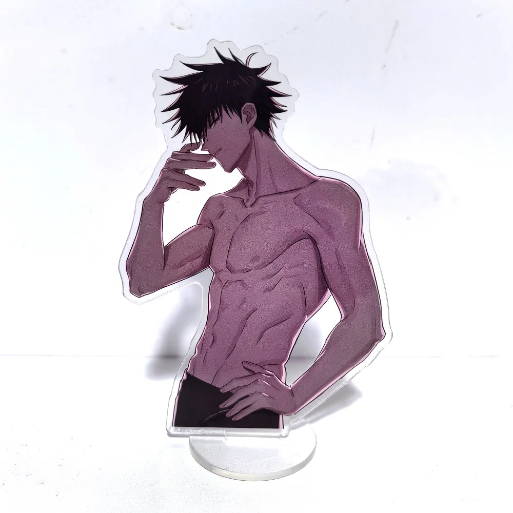 15CM Anime Jujutsu Kaisen Gojo Satoru Nanami Acryl Stand Figur Platte Winter Mantel modell Schreibtisch Dekor Geschenk