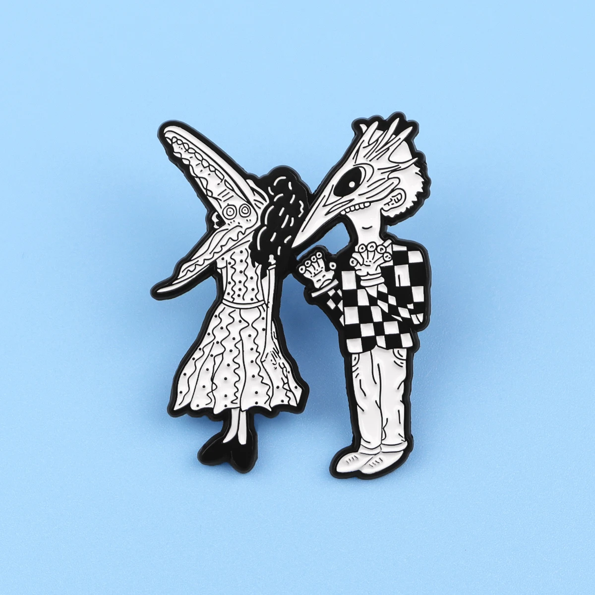 Funny Clown Enamel Pin Horror Movie Brooch Pines Lapel Pins Badge on Backpack Clothing Accessories Halloween Jewelry Party Gifts