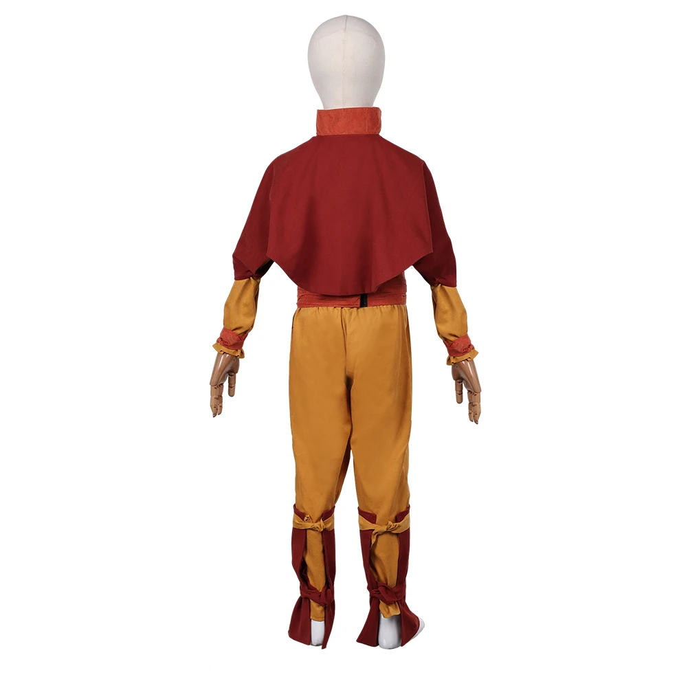 Aang Cosplay Cartoon Airbender Costume para Crianças, Interpretação de Papéis, Roupas de festa extravagantes, Vestir, Interpretação, Último Cosplay