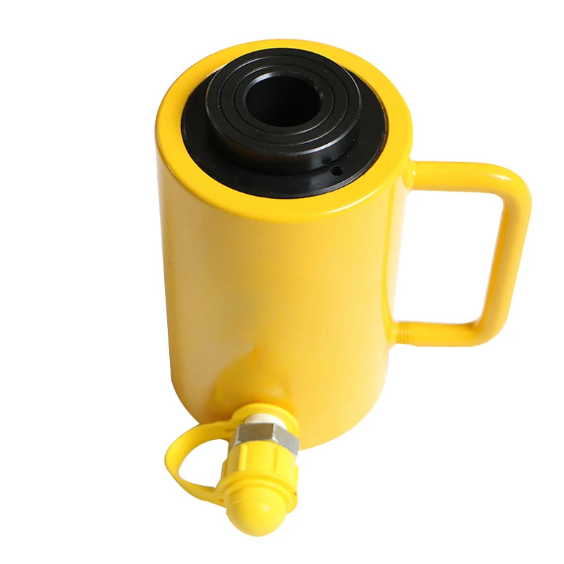 Hydraulic cylinder, hollow jack, hollow split lifting tool