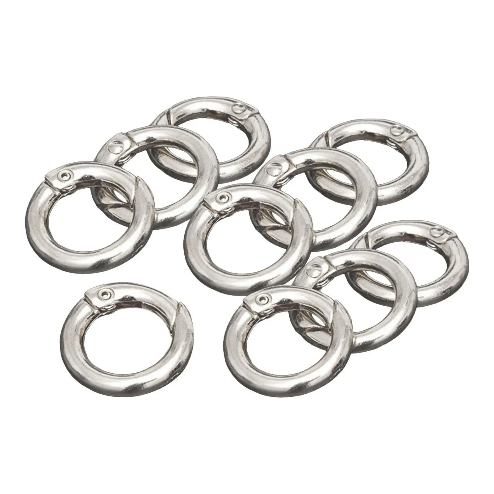 6x 10-Piece Spring Clip Assortment for Crafting And Key Organization, Finish