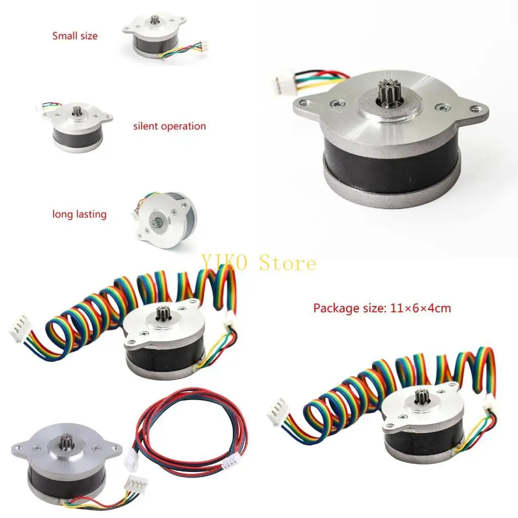 

K32C Dual Drive Extruder Stepping Motor NEMA14 36mm Round Pancake Motor 36HS2418CL16