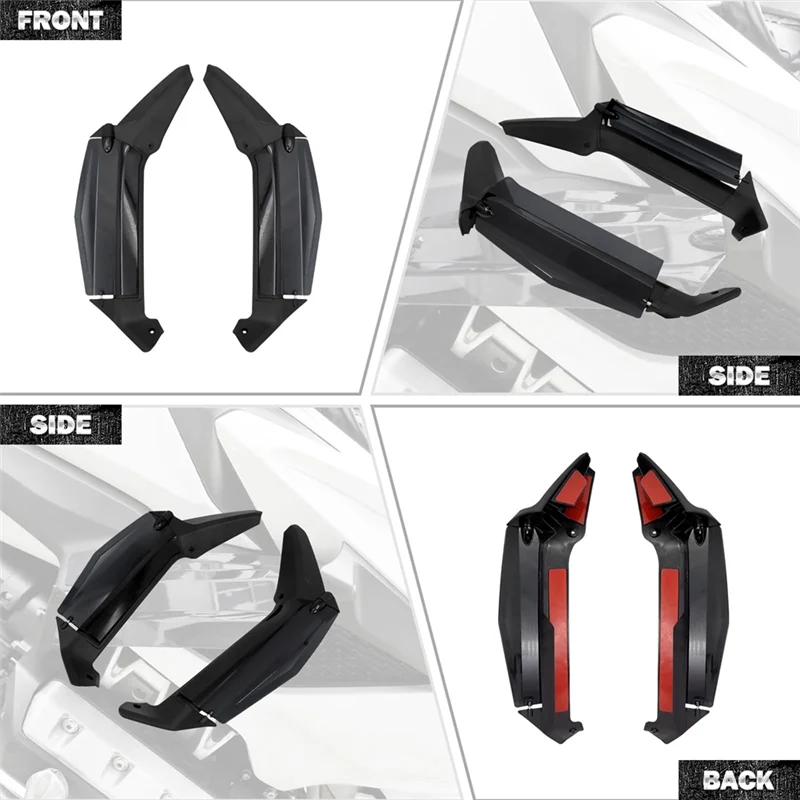 

AB56-Rotatable Air Deflector Motorcycle Side Wing Windshield Fairing Wing Shield For Gold Wing GL1800 2018-2024 Accessories