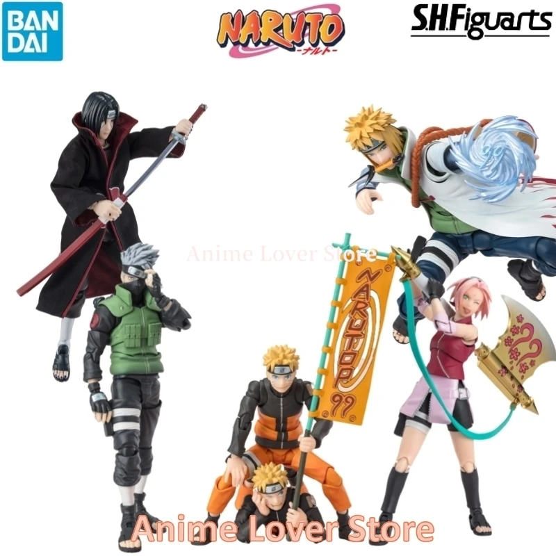 

В наличии BANDAI S.H.Figuarts Shf NARUTOP99 Edition Наруто Узумаки Сакура Харуно Намикадзе Минато Итачи Учиха Аниме Фигурки