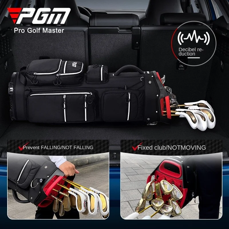 PGM-Fixed Standard Golf Bag, saco de viagem portátil, titular do clube fixo, peso leve, sacos de desporto, QB166