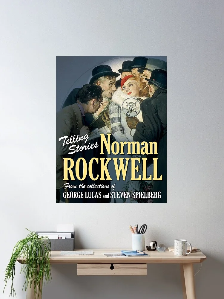 

Norman Rockwell from the Collections of George Lucas Art Print Canvas Poster, Living Room Decor, Home Wall Picture