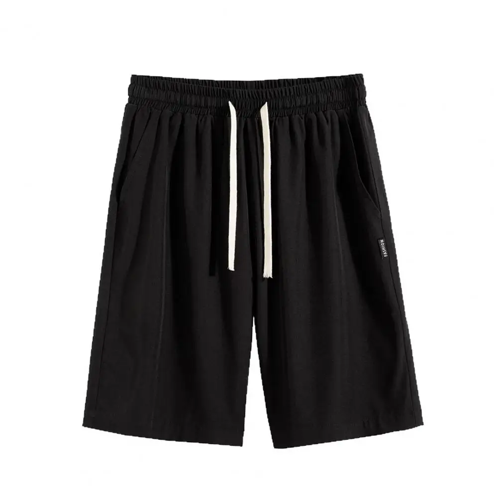 

Ultra-Thin Ice Silk Fitness Short Pants Casual Shorts Men Shorts Elastic Waistband Drawstring Design Summer Sport Pants