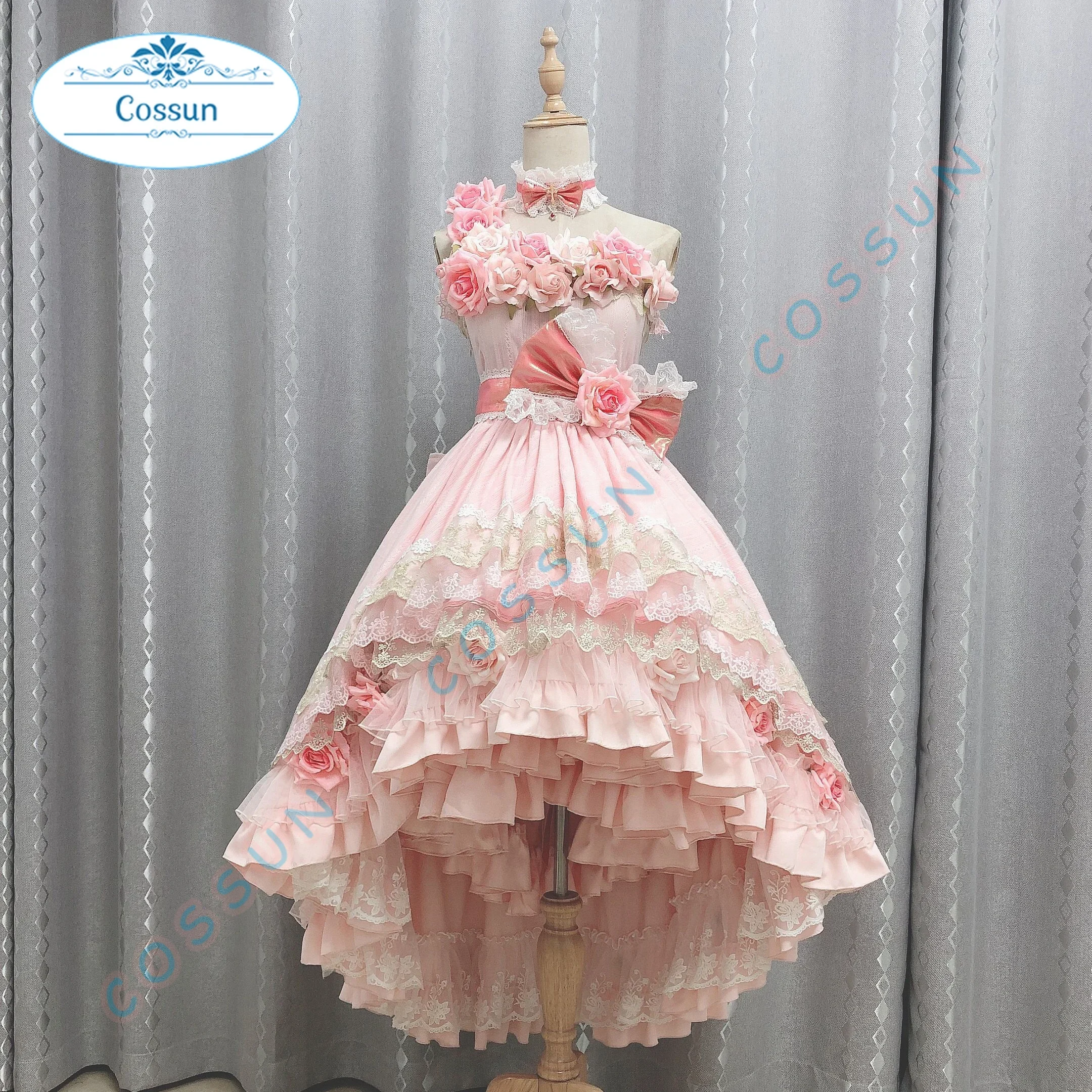 [Customized] Who Made Me A Princess Atanasia / Athy Cosplay Costume Gorgeous Lolita Dress Halloween Outfits Women Adult Pink