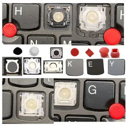 Red Cap Keycap Keychain Keyboard, Chaves Scissor Clip Dobradiça, Fit para Lenovo X1 Carbono T440 T460S T470 X280 X390 E490 E15 E14, Thinkpad X1