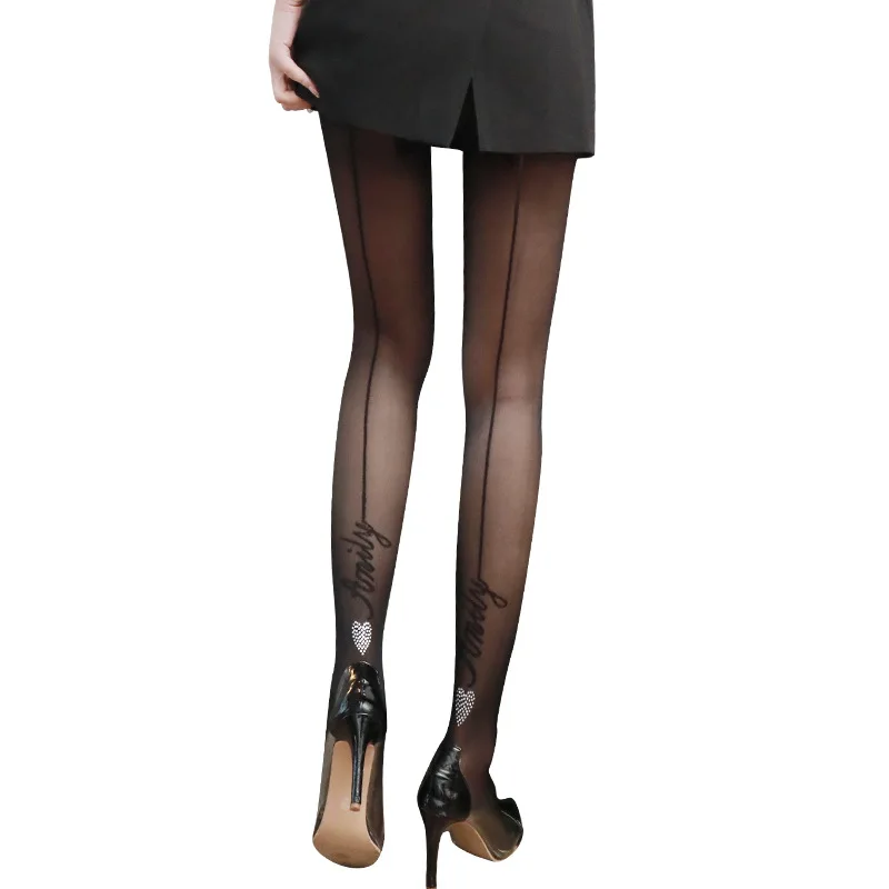 Sexy Tight High Women Stockings Pantyhose Shiny Diamond Fashion Lolita Hosiery Heart-shaped Lady Over Knee Socks Slimrhinestone