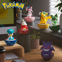 6 Styles Pokémon Pikachu Gengar Sylveon Quaxly Tumbler Ornament Genuine Authorized Spot Toys Model Children's Birthday Gifts