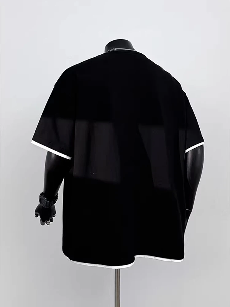 

Bla Henry Collar T-irt Men's Summer Design Sensation f Sve Heavyweight Cleanfit Faionable Brand Casual Cotton Tee