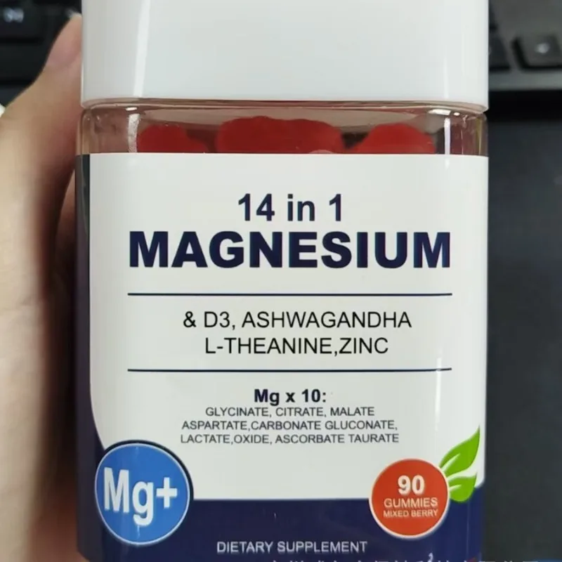 

Магниевые конфеты для сна, формула 14 в 1, для глубокого сна, снятия стресса и релаксации, поддержка веганских натуральных ингредиентов без ГМО