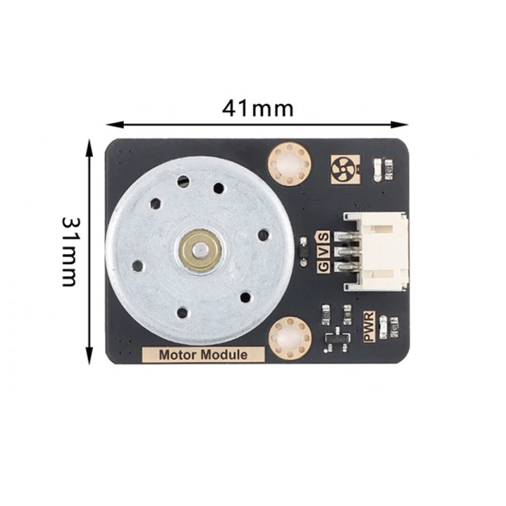 

Fan Motor Module DC Motor with Fan Blades PWM Speed Control Small Fan Module PH2.0-3pin Interface 3.3-5V 3500RPM Fan Module