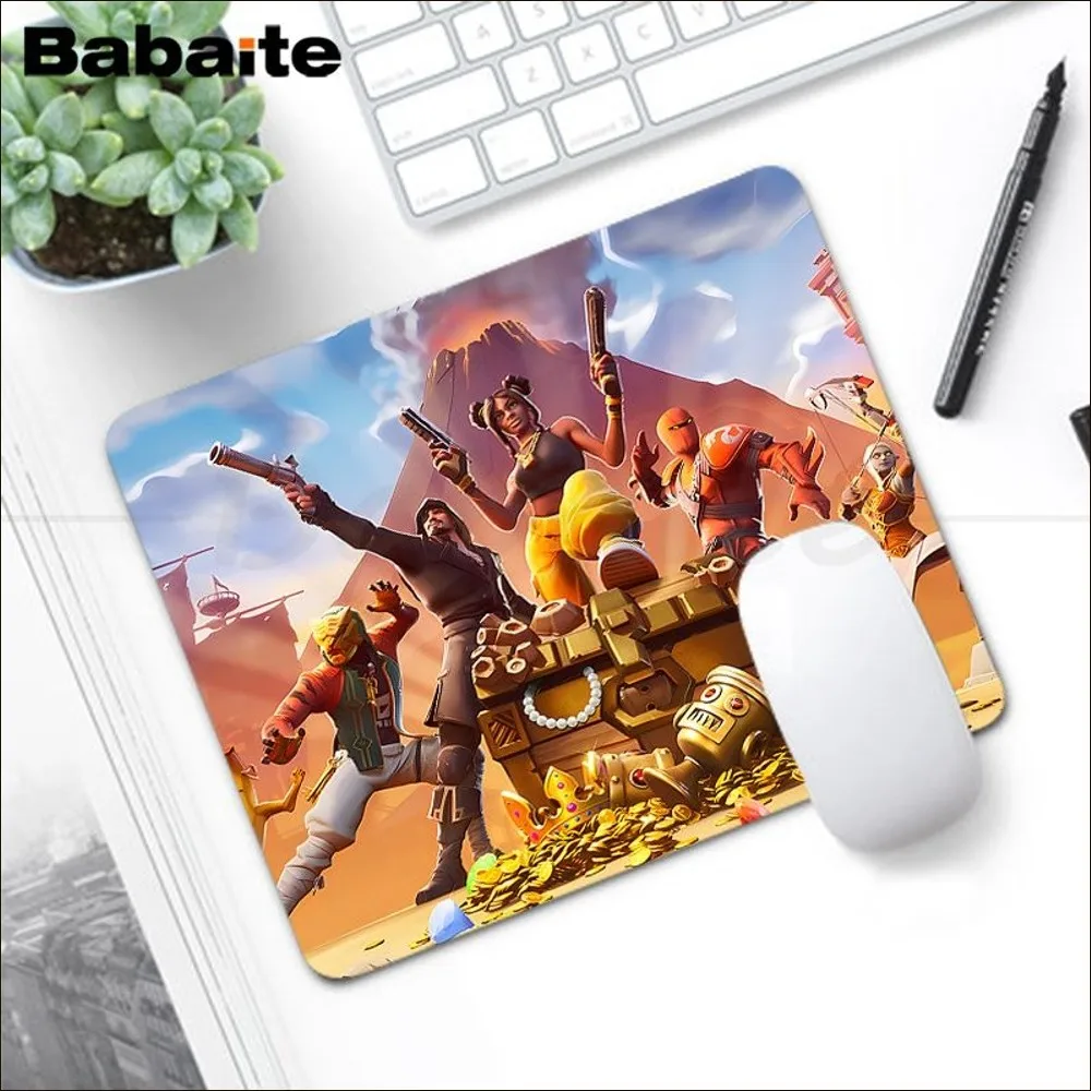 Cartoon B-Battle-R-Royales-F-Fortnites Mousepad Small Office Computer Desk Table Keyboard Laptop Cushion Non-slip Deskpad Decor