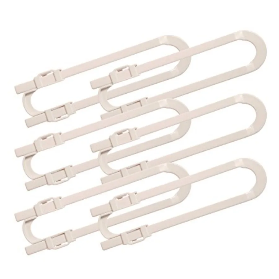 

Dreambaby U Shaped Cabinet Locks - Extra Long Child Lock for Cabinets - Gliding Baby Safety Locks 6 Pack