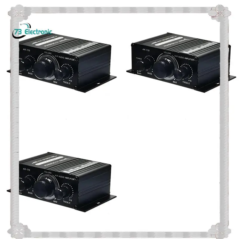 

24-часовая доставка 3X усилитель мощности FM радио мини-усилитель 400 Вт Hi-Fi мини Hi-Fi аудио усилитель мощности аудио усилитель Ak170
