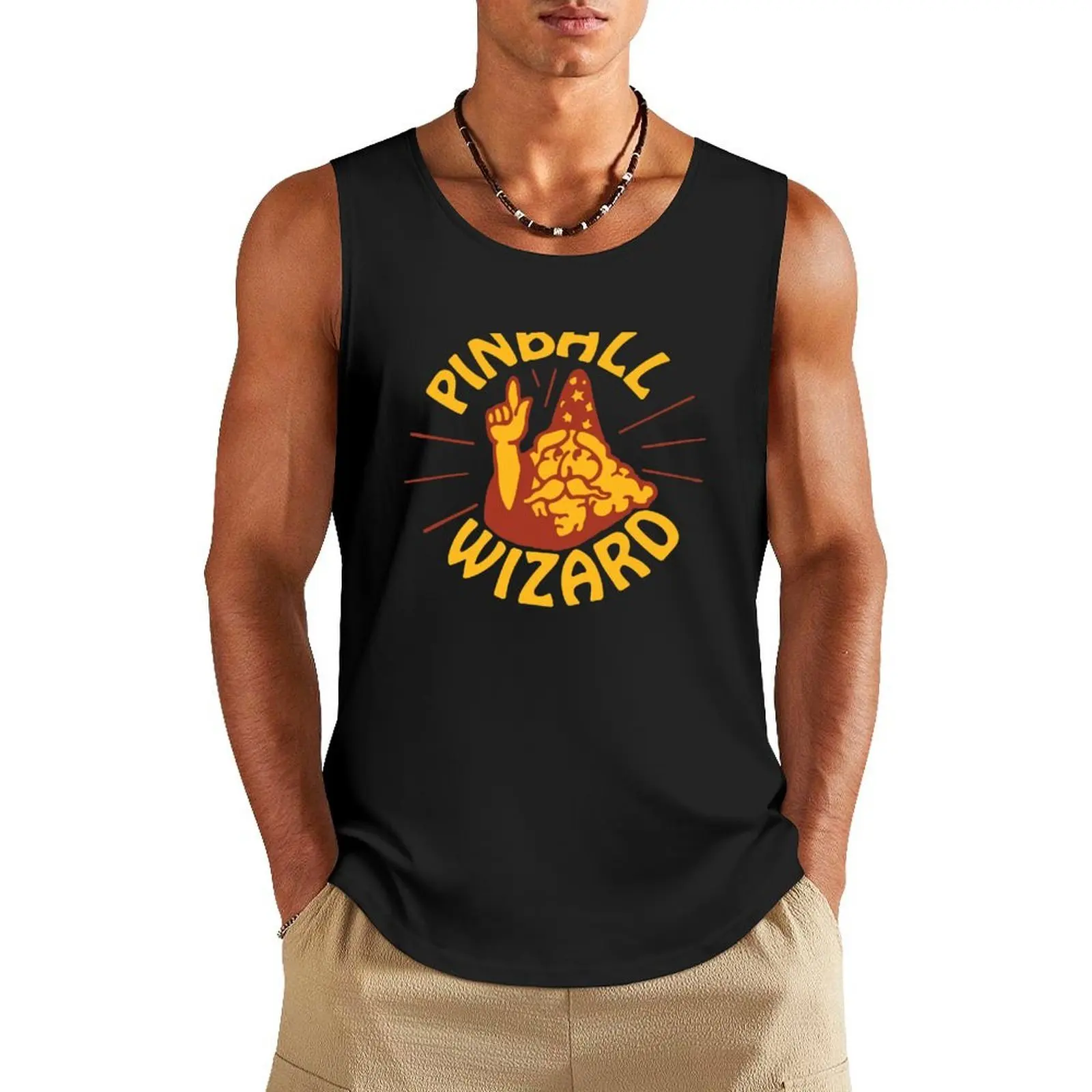 

Pinball Wizard Tank Top t-shirts for men sleeveless vest men vest for men Men's clothing brands