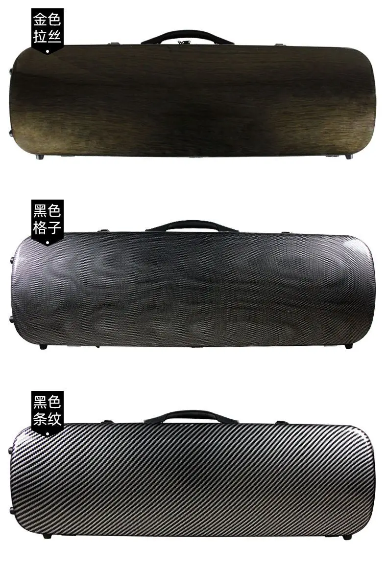 high-grade 4/4 3/4 Violin Case Super light Carbon fiber Square Box Violin Box Violin Square Case With hygrometer lock