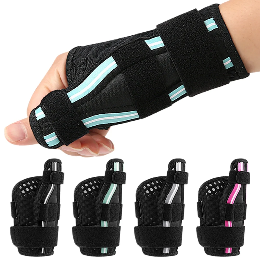 

Adjustable Compression Thumb Wrist Brace with Dual Support Strips Wrist Support Thumb Splint Wrist Protector for Tendon Relief