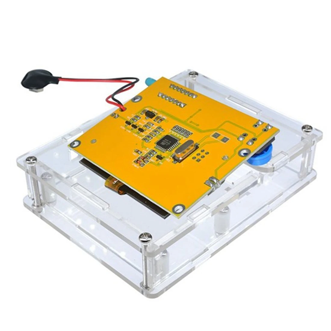 ตัวเก็บประจุไทรโอด LCR-T4มีมิเตอร์ทรานซิสเตอร์ตัวทดสอบตัวเก็บประจุตัวเหนี่ยวนำ SCR M12ใหม่