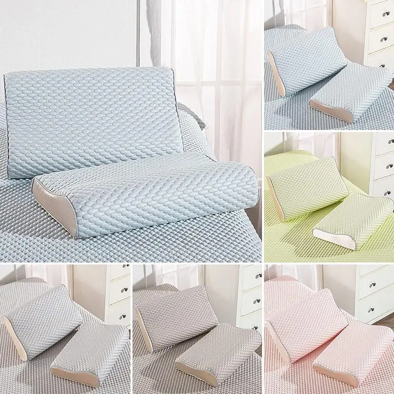 1PC Pillow Cover Memory Foam Latex Pillowcase Summer Cool Pillow Case Rebound Contour Protector