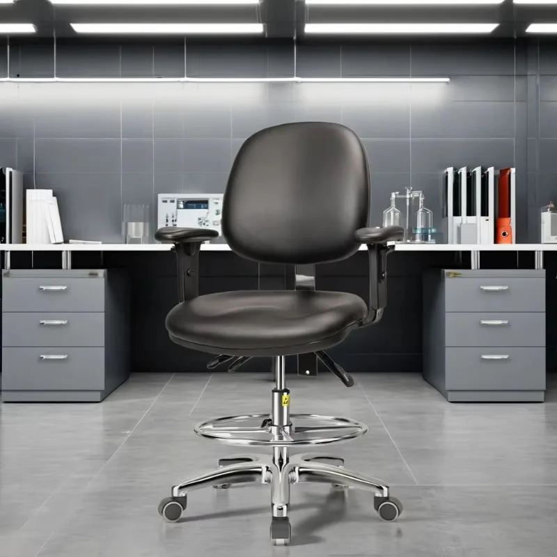 Adjustable Hospital Furniture Durable Leather Medical Surgeon Doctor Stool Chair for Sonography in Hospital Ultrasound Room Lab