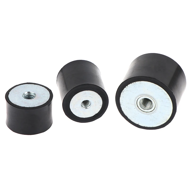 M4 M8 Female Thread Rubber Shock Absorber Anti Vibration Pad Damper-Metal Silentblock Type DD Rubber Mount Flat Base Block New