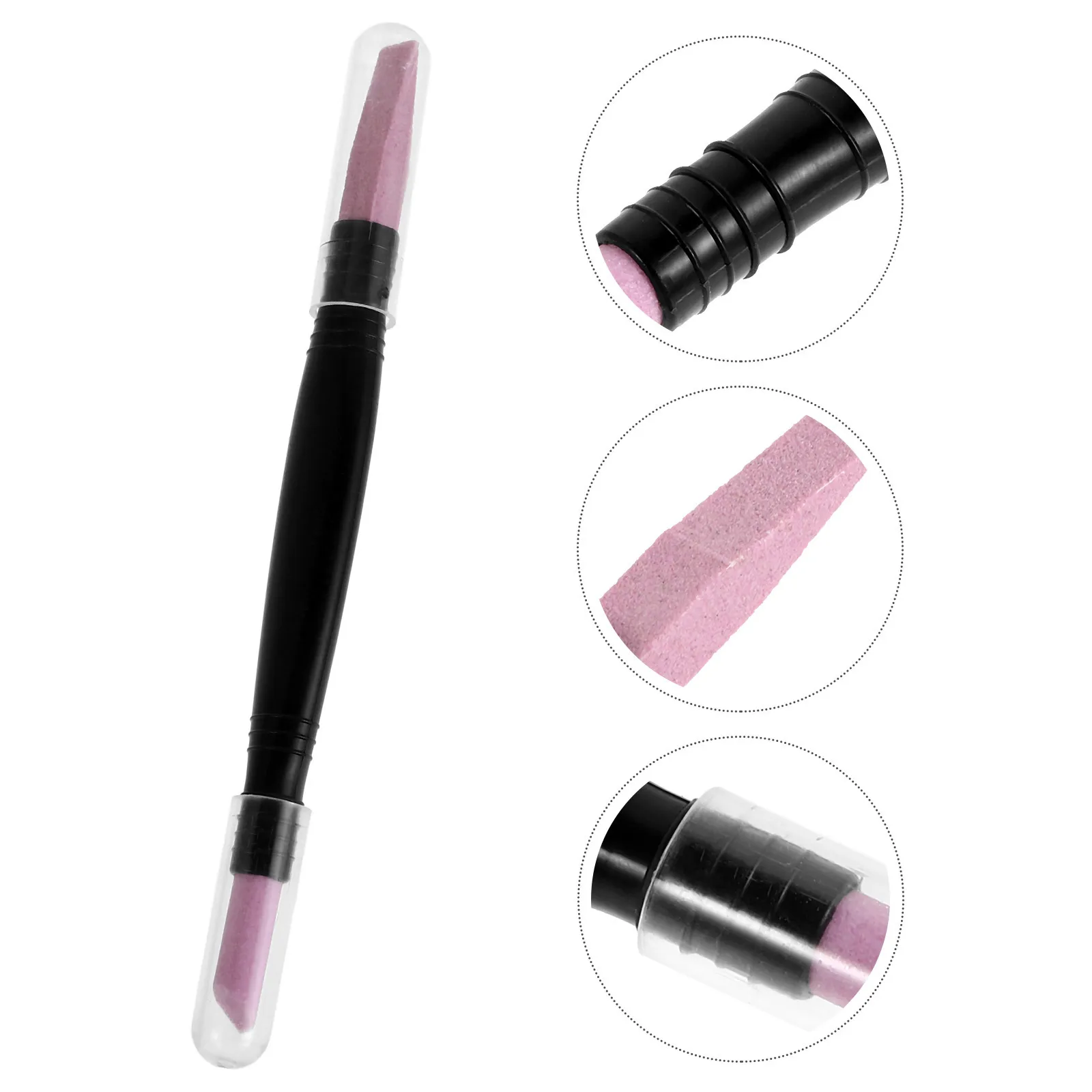 ปากกาขัดเล็บสองหัว 6 ชิ้น เครื่องมือกำจัดหนังกำพร้า ขัดเล็บแบบพกพา สำหรับทำเล็บมืออย่างแม่นยำ อเนกประสงค์