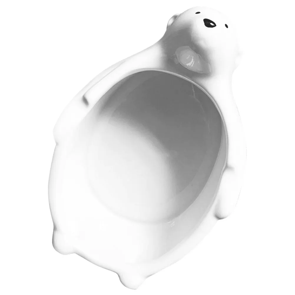 

Polar Bear Ceramic Bowl Adorable Cartoon Animal Design Bowl for Home Hotel Kitchen Use Multi Function Food Serving Supply