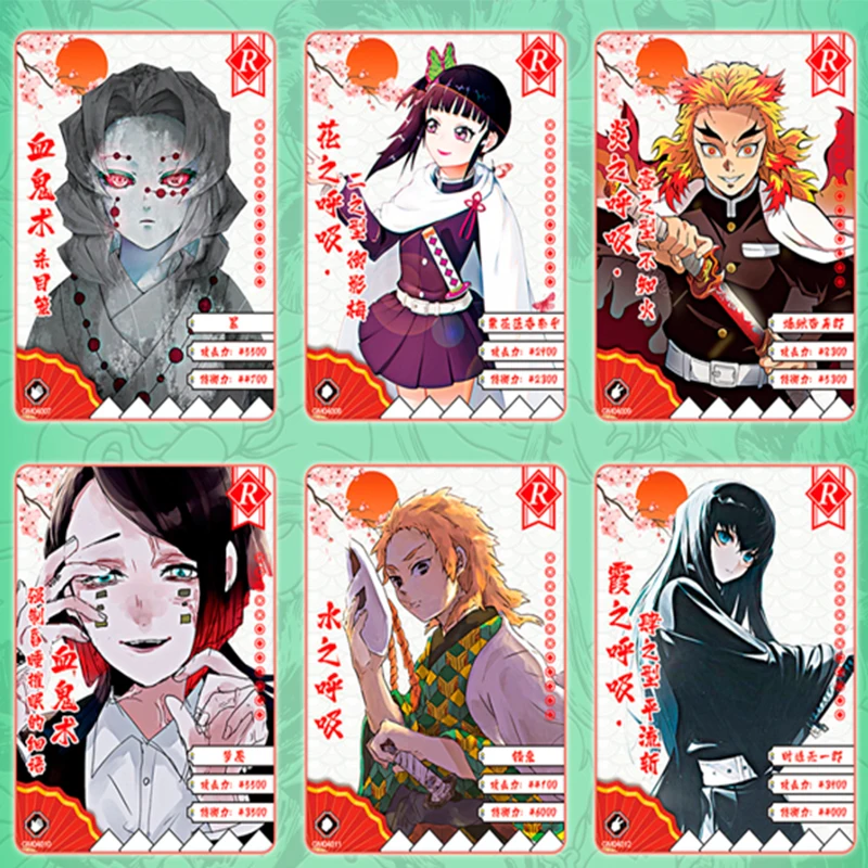 Demon Slayer Cards Kimetsu No Yaiba TCG Booster Box  Anime Figures Hobby Collection Tcg Playing Game Card For Children Gift Toy