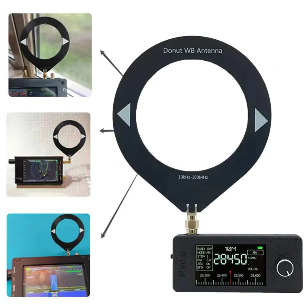Новый карманный радиоприемник SI4732, 0,5–108 МГц, приемник, мини-радио, телескопическая антенна ESP32-S3, радио ВЧ/SW/MW/VHF