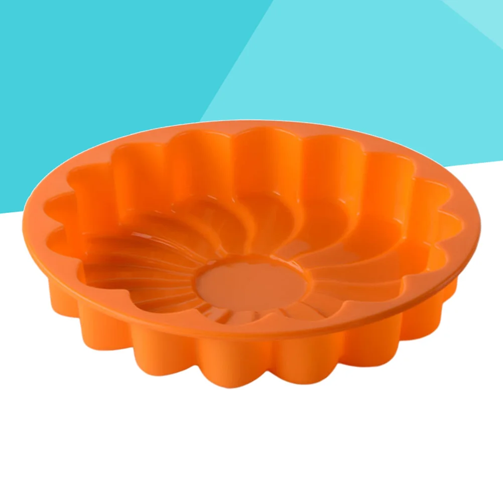 

Silicone Cake Pan Large Thickened Flower Shape Non-Stick Baking Mold For Cake Bread Cheesecake Coffee Cornbread Oven Safe