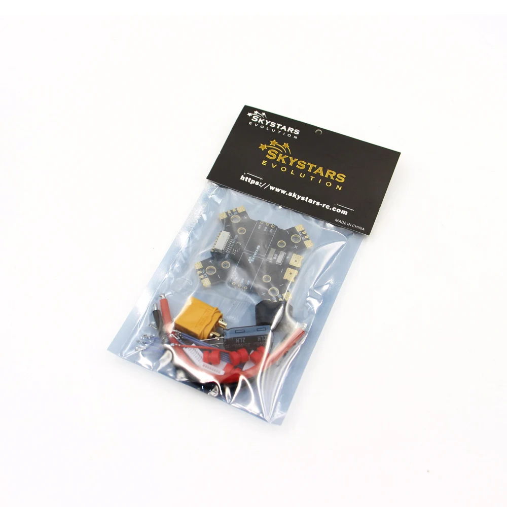 Skystars  PDB for single ESC 3oz copper 60A cont  8P socket for X or H shape frame. fpv drones