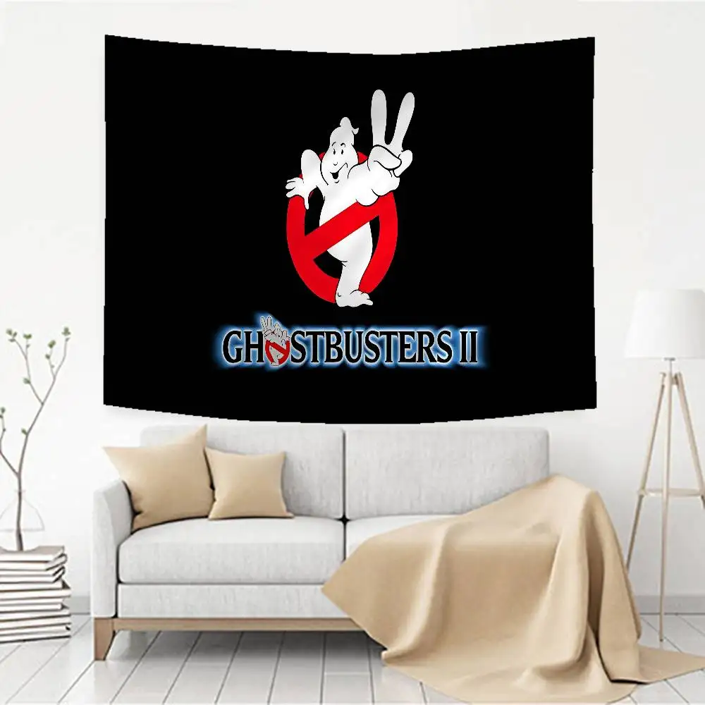 Movie-G-Ghostbusters Anime Tapestry Hanging Tarot Hippie Wall Rugs Dorm Home Decor
