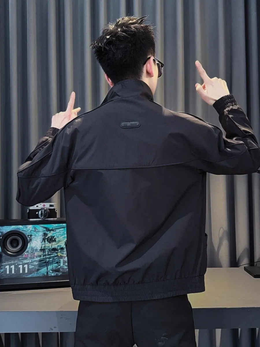 

Мужская демисезонная куртка с воротником-стойкой в корейском стиле, модная повседневная модель 2026 года, новинка Haome Personali Leisure Coat