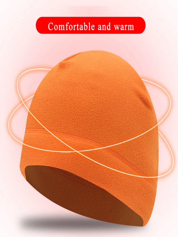 AliExpress Winter New Fleece Hat Windproof Outdoor Hiking Accessories Hunting Men Caps Snowboard Cycling Warmer Brimless Beanies Hat