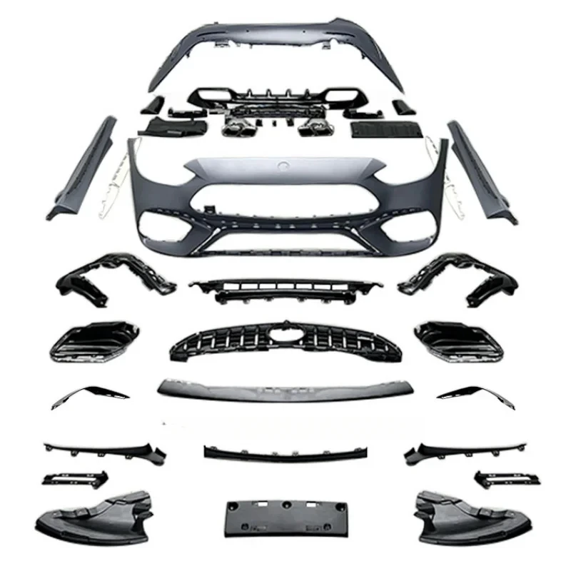 

Full Set Facelift Rear Front Grille Bumper W206 C63 Bodykit Body Kit for C-class W206 Upgrade to C63 2022 2023