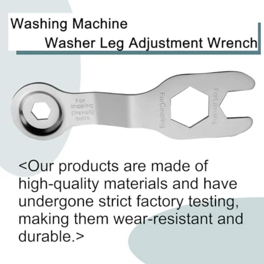 Washing Machine Washer Leg Adjustment Wrench, Open End Wrench Set, Suitable for LG Electronic Washer/Dryer Adjustable Wrench, 3