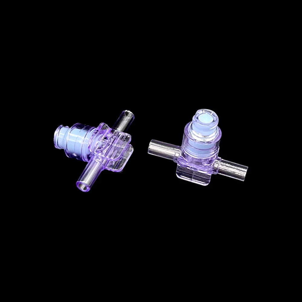 

10PCS Two-Way Needleless Valves Medical Surgical Disposable Two-Way Non-Sterile Valve for Healthcare