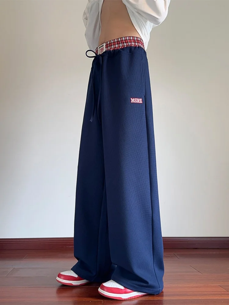 

Мужские свободные брюки Cleanfit с двойным поясом, прямые, широкие штанины, весна-осень, в американском стиле, спортивные, модные, повседневные...