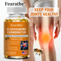 Natural Bee Venom Extract Glucosamine Chondroitin Capsules- Joint Support, Anti-Aging, Anti-Inflammation, Antioxidant, Cartilage