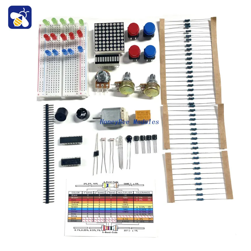Super Starter Kit for  UNO R3 LCD1602 Display Breadboard Potentiometer Motor Learning Kit