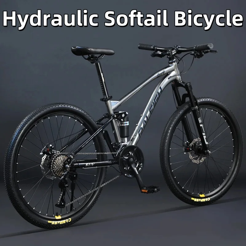 26/29inch Soft Tail Mountain Bike MTB DH Mountain Bicycle Double Damping Bike Gravel Cross Country Dirt Bike Hydraulic Bicycle