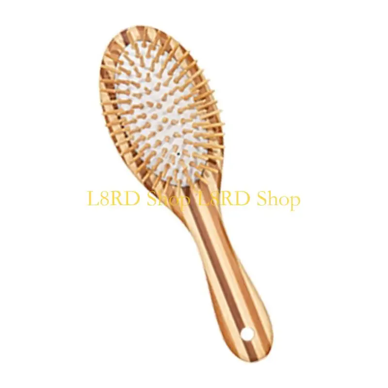 L8rd مريح من الخيزران باكتات الشعر مع تدليك مجداف هواء مشط من أجل فروة رأس صحية على السفر من أجل الشعر الصحي