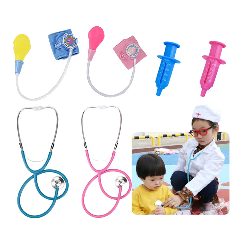 Kids Simulation Stethoscope Pretend Play Toy Doctor Toys Child Games Imitation Family Science Doctor Play Children Gift TMZ﻿﻿
